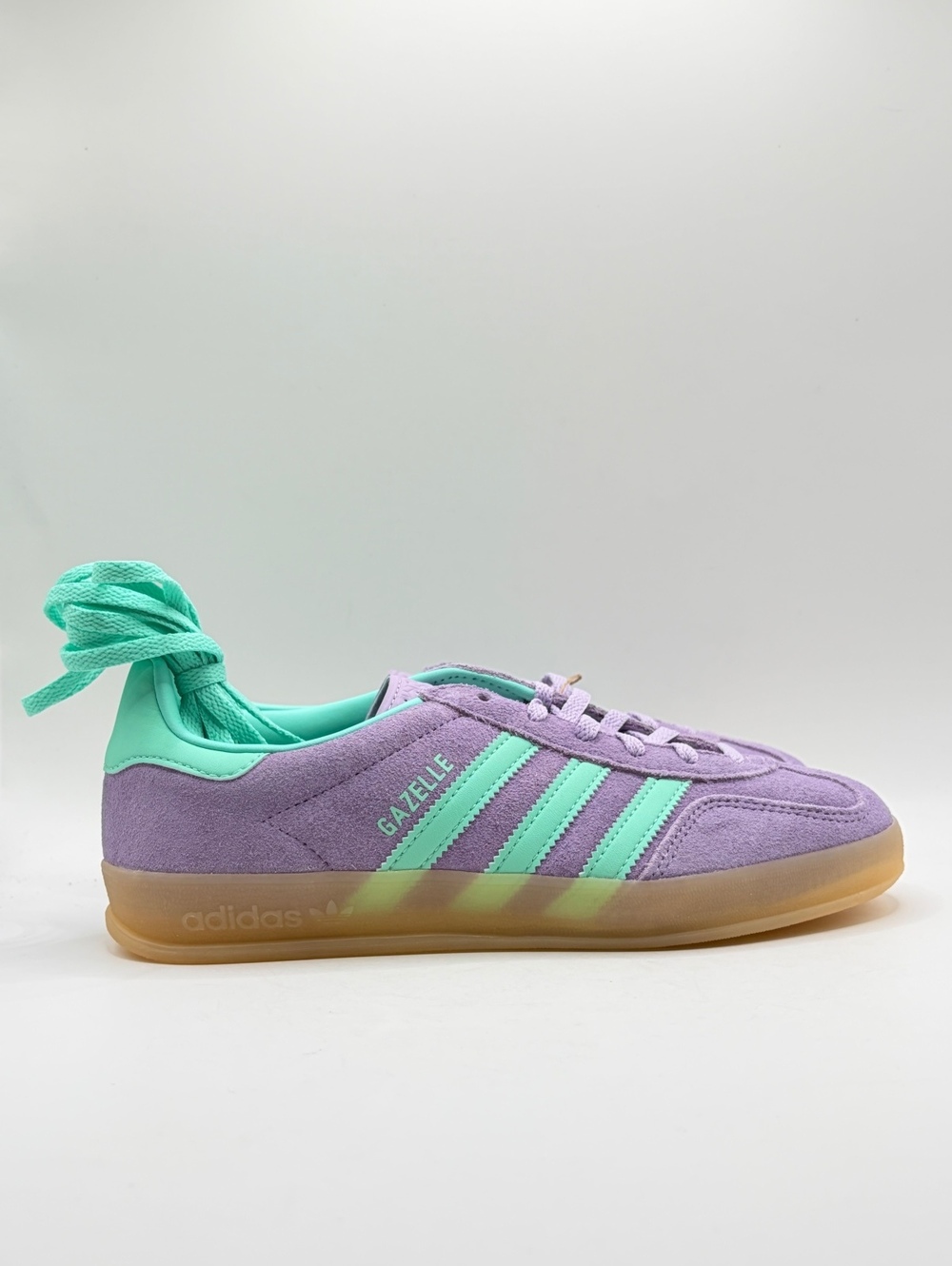 Adidas Gazelle Indoor Powder Plum & Easy Green Sneakers 6.5 Womens